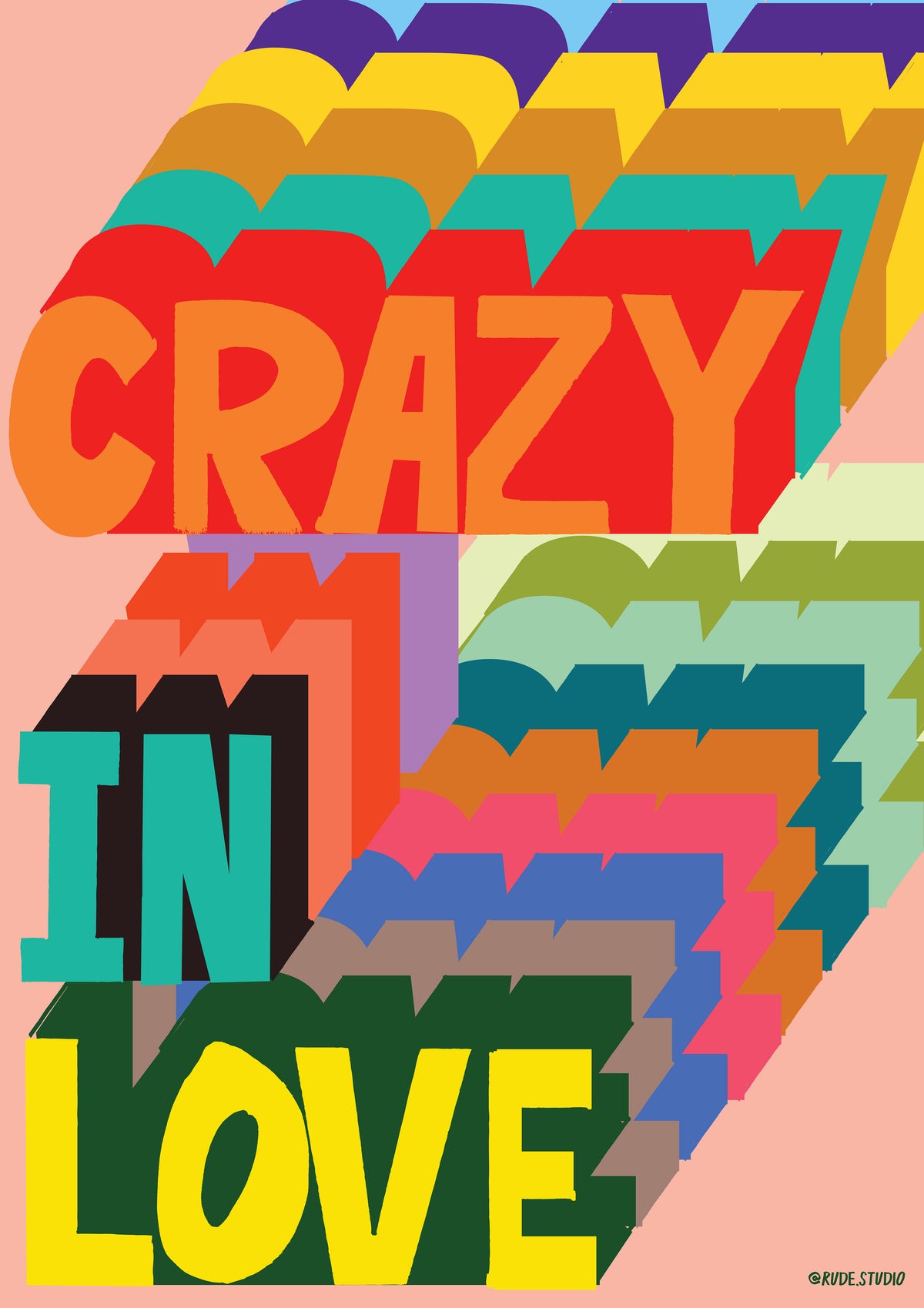 Crazy' Giclée Print | RUDE