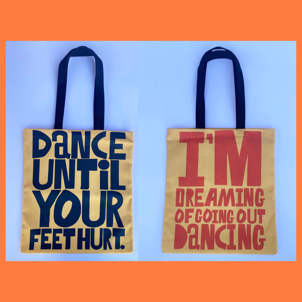'Dancing Hurt' Book Bag.