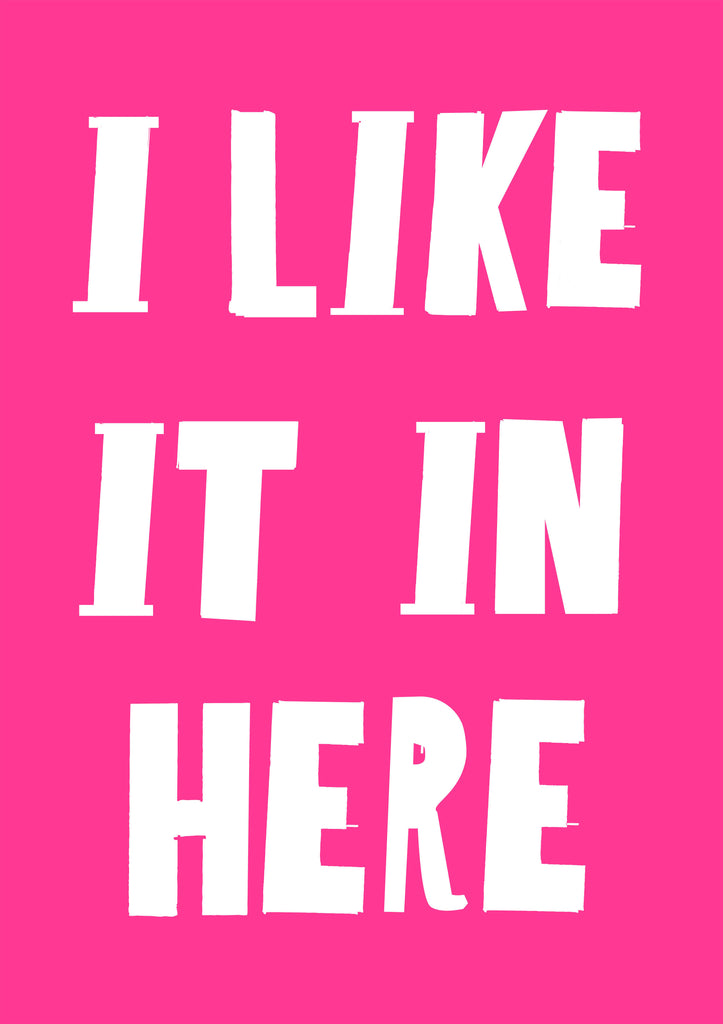 'Like' Pink Screen Print.