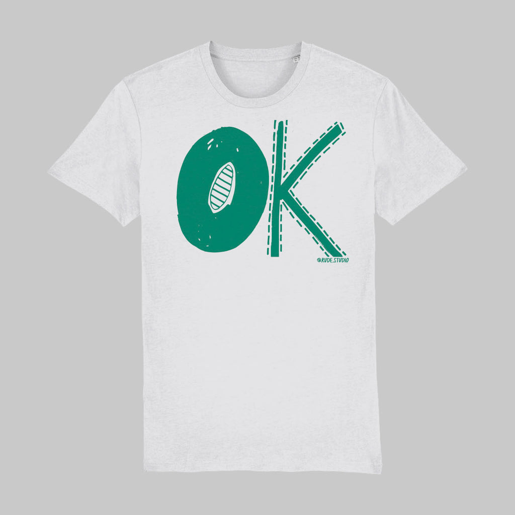 'OK' White T-Shirt.