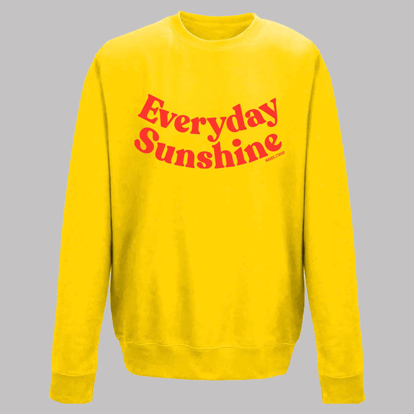 'Everyday Sunshine' Kids Sweat Yellow.