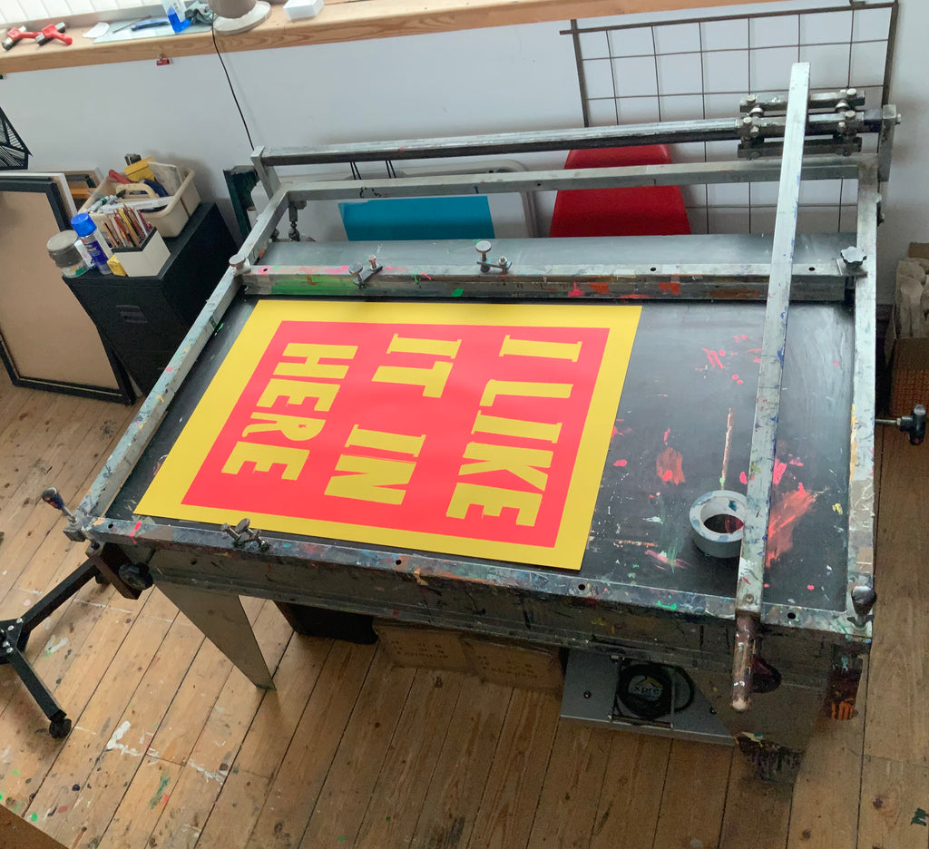 'Like Pink Yellow' Screen Print