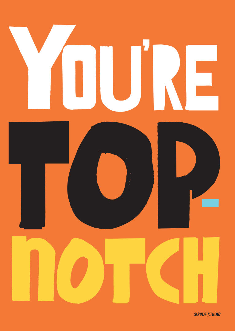'Notch' Greeting Card | RUDE