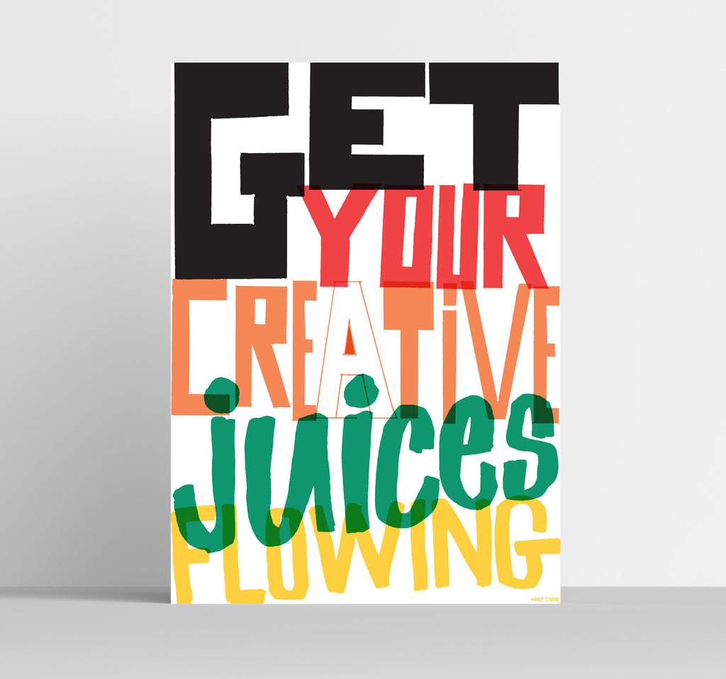 ‘Juices’ Indigo Print.