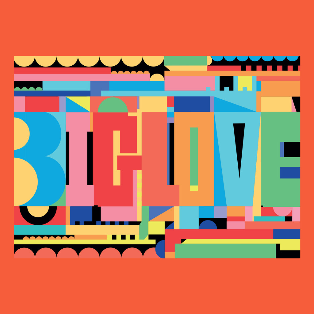 'BIG LOVE' Indigo Print.
