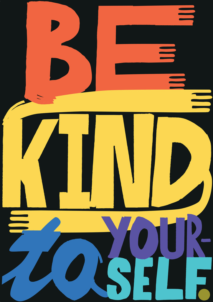 'Be Kind' Indigo Print.