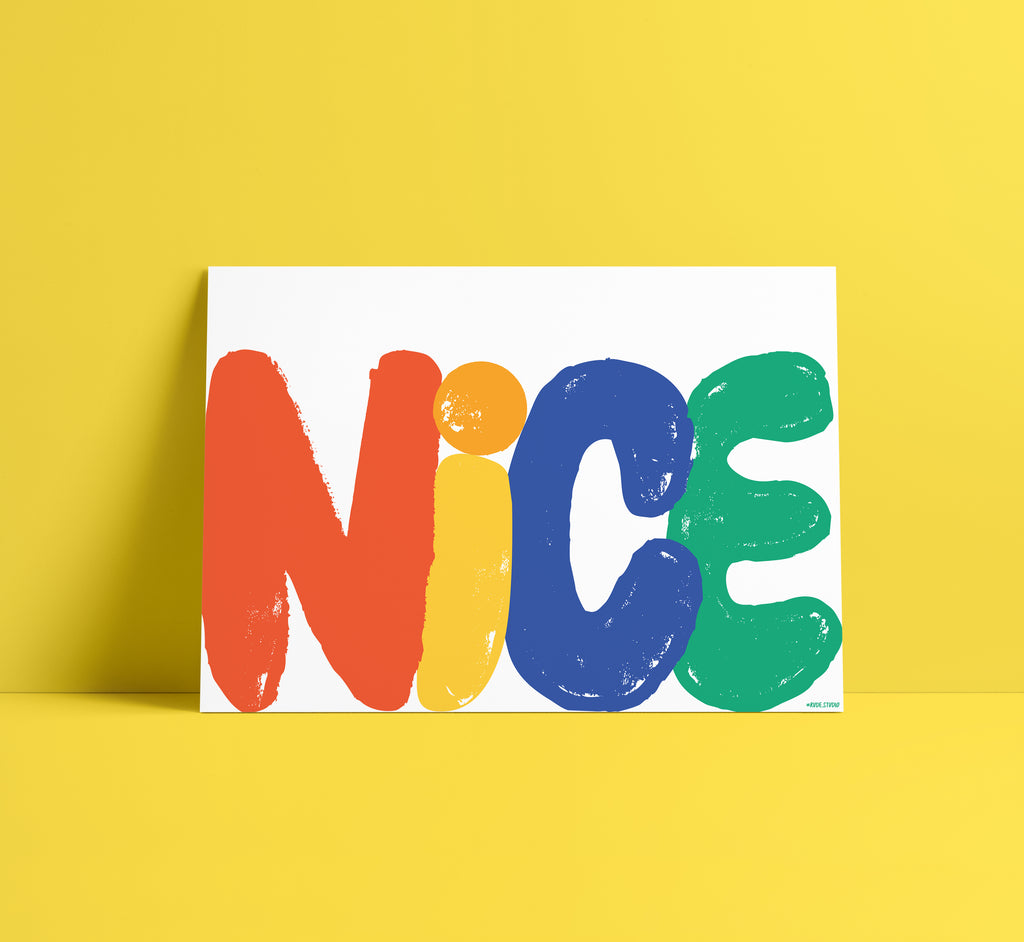 'Nice' Indigo Print.