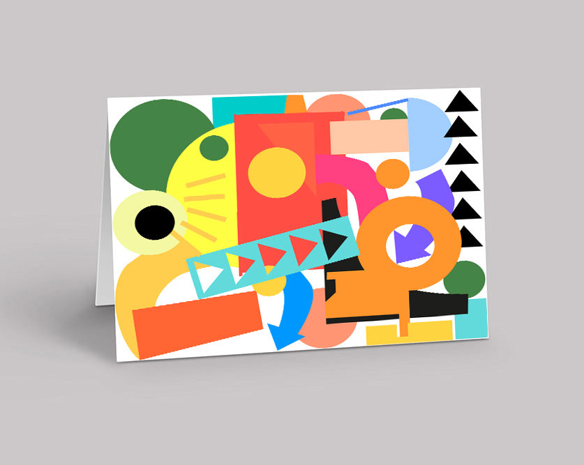 Greating Card Shape 'Shapes' Greeting Card | RUDE