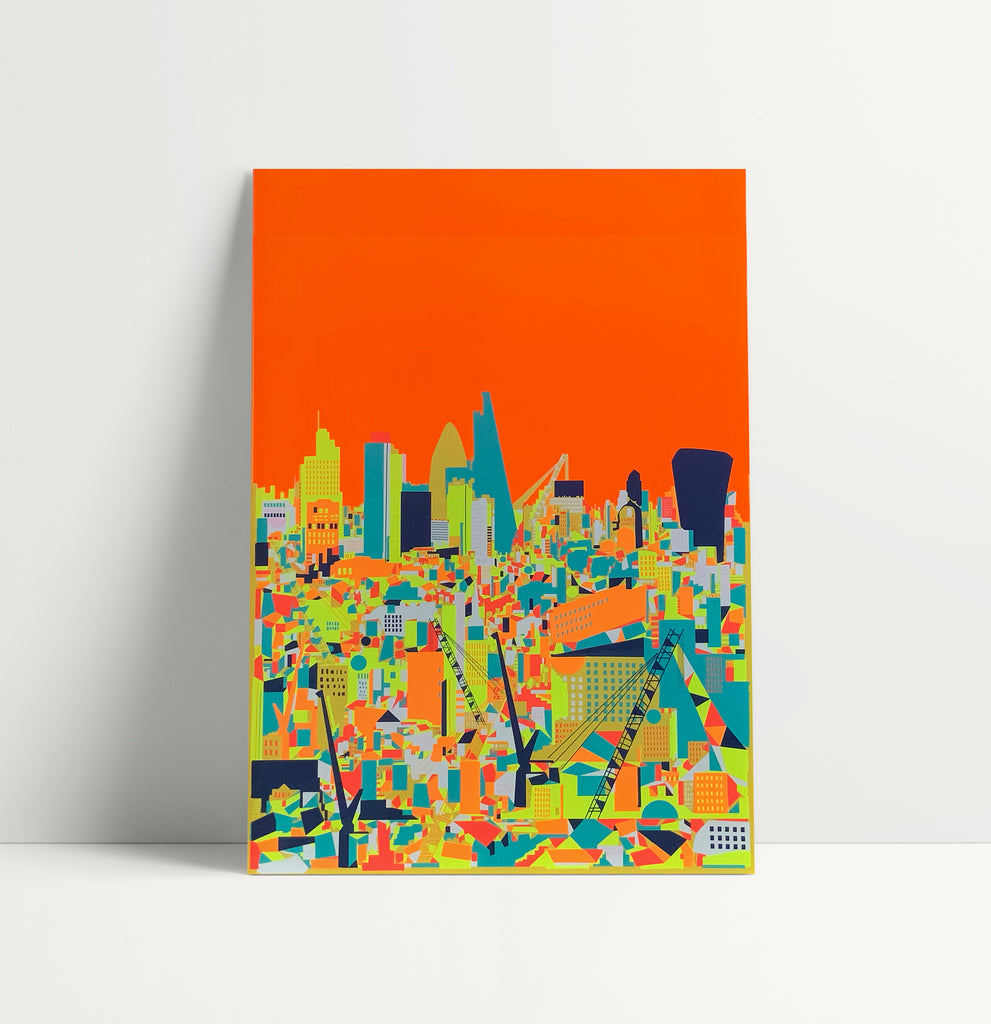 'City Orange' Screen Print