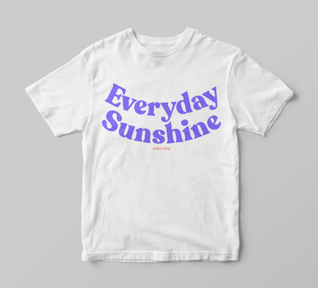 'Sunshine' White T-Shirt.