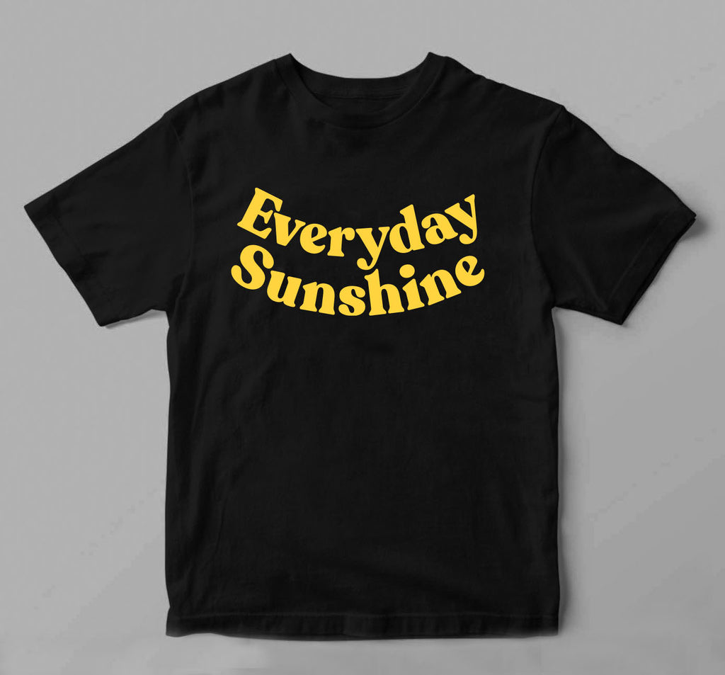 'Sunshine' Black T-Shirts