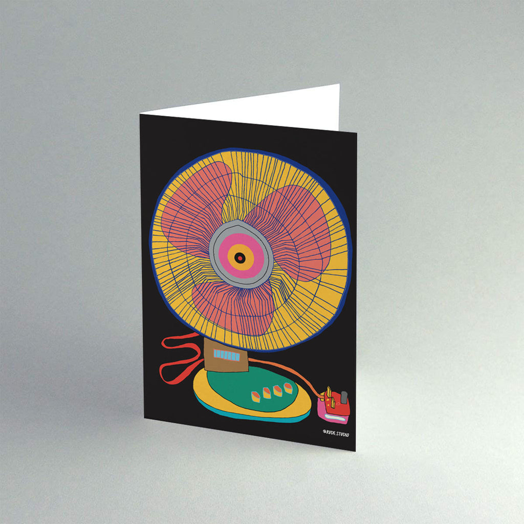 Printed Fans Rude 'Fan' Greeting Card | RUDE