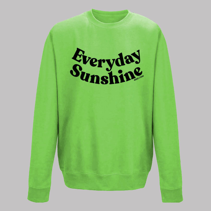 'Everyday Sunshine' Kids Sweat Green.