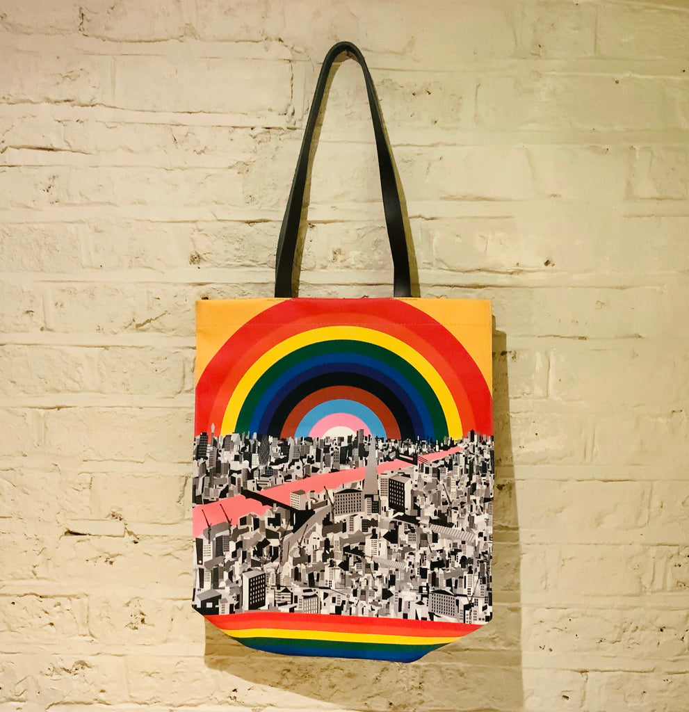 'London Rainbow' Box Bag.