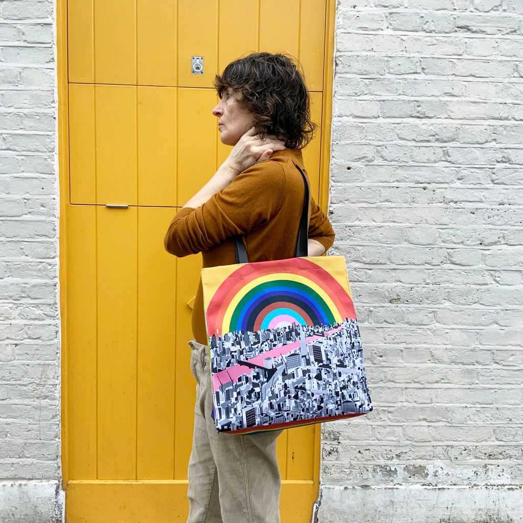 'London Rainbow' Box Bag.