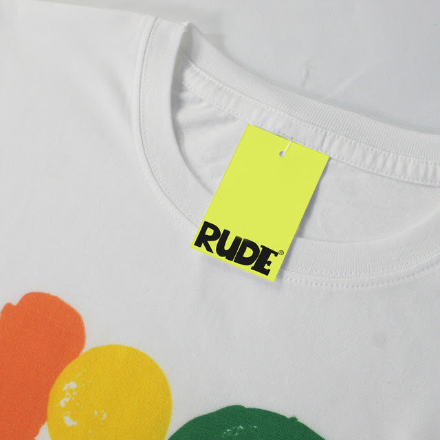 'RUDE' White T-Shirt.