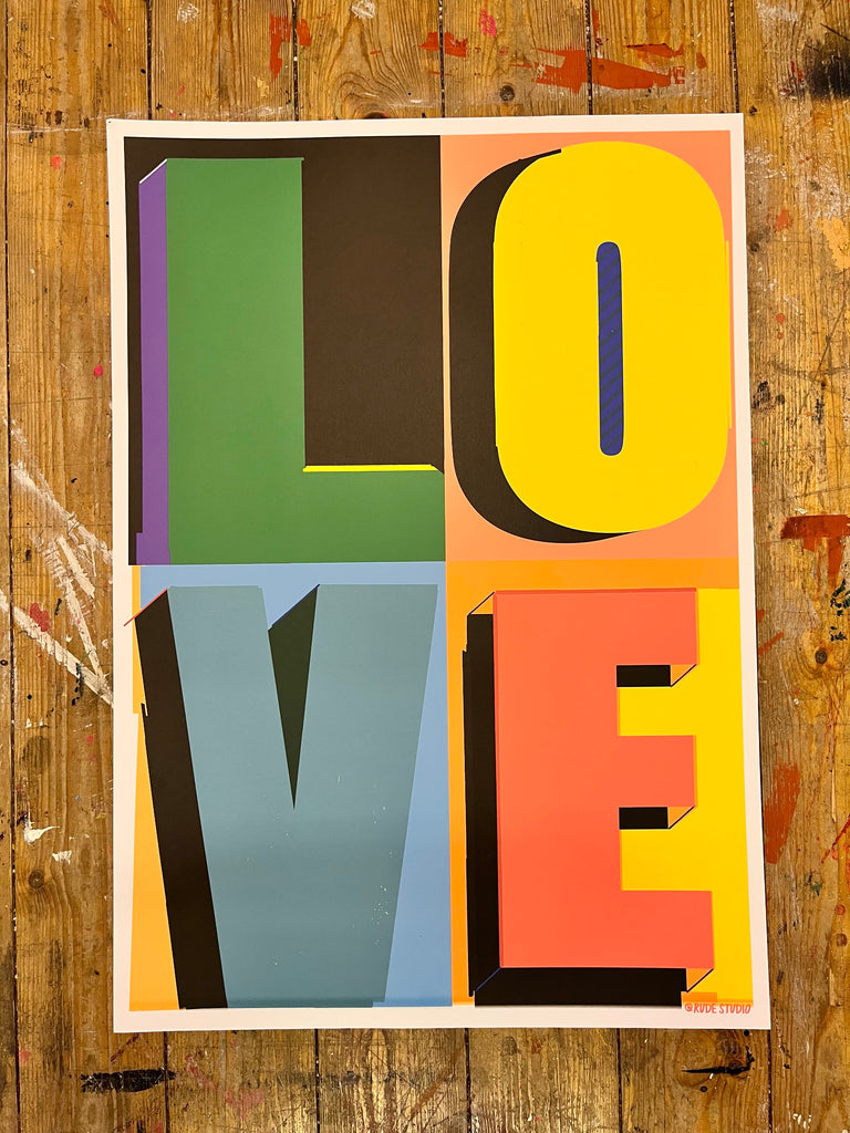 'LOVE' Studio Print