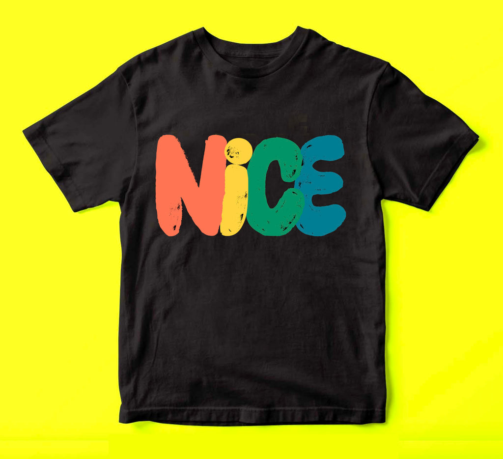 'Nice' Black T-shirt.