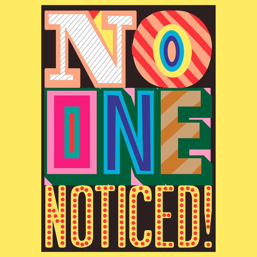 'No One' Indigo Print.
