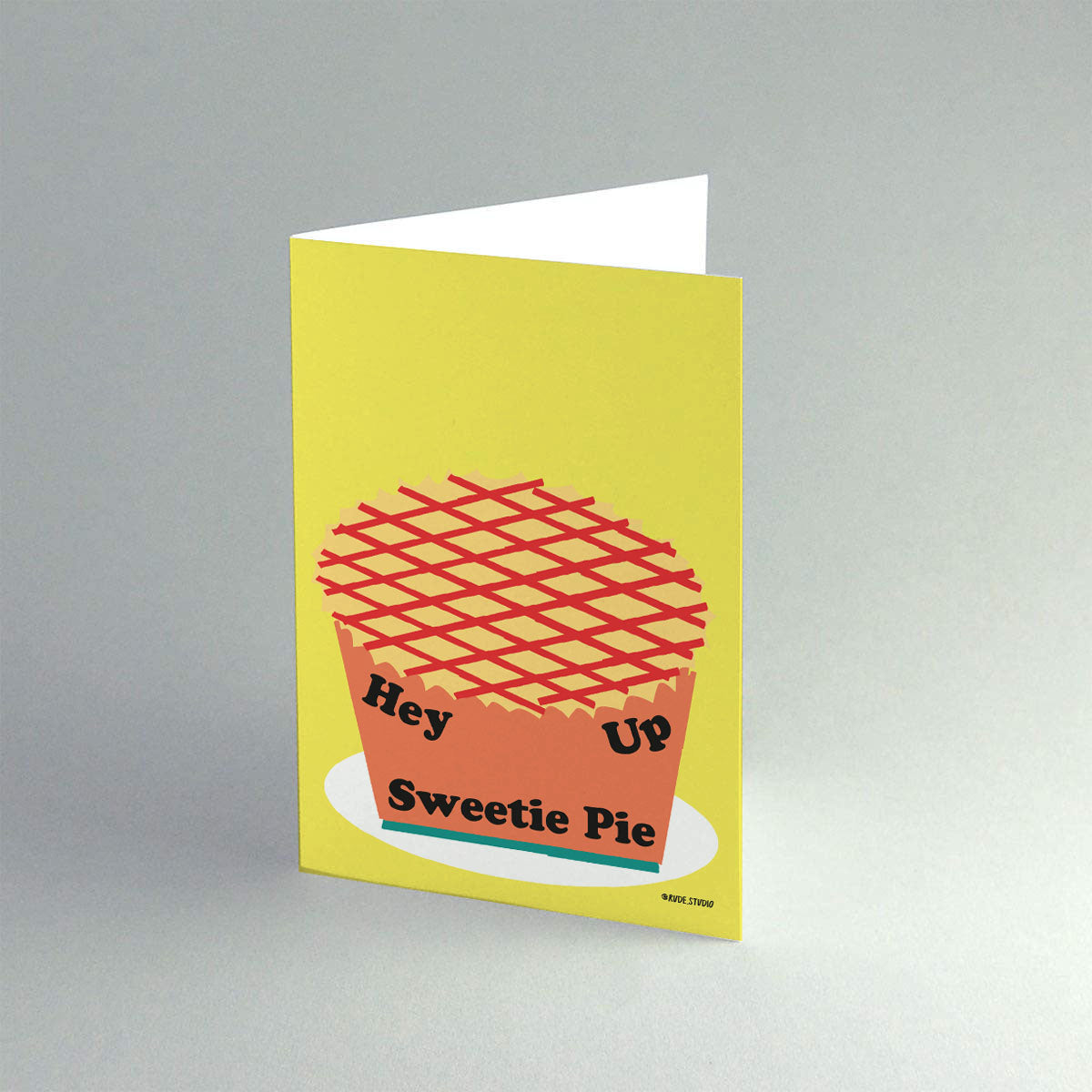 'Pie' Greeting Card | RUDE