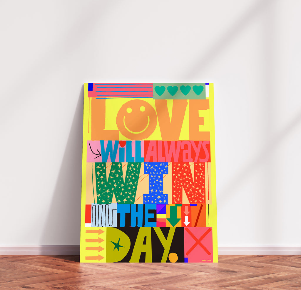 'Always Win' Indigo Print.