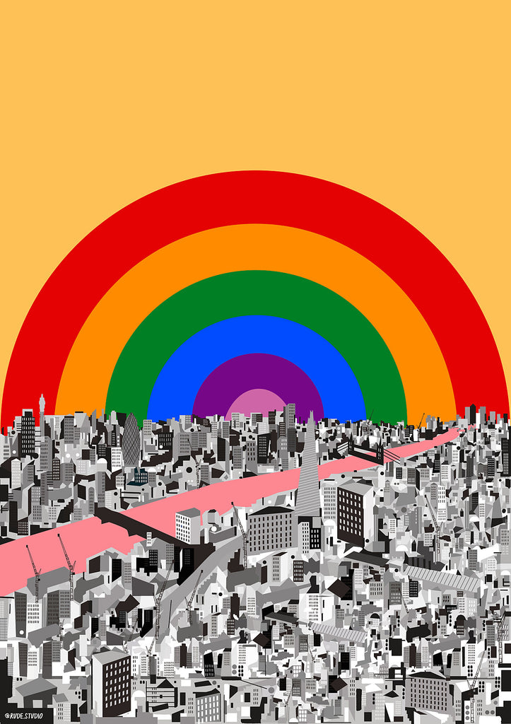 'London Rainbow' Giclée Print