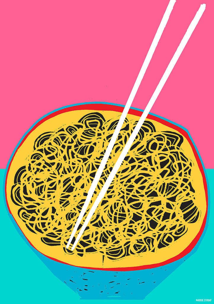 'Noodles' Giclée Print