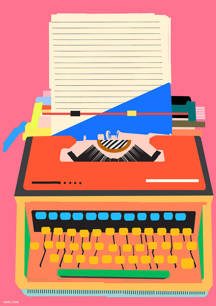 'Typewriter' Giclée Print